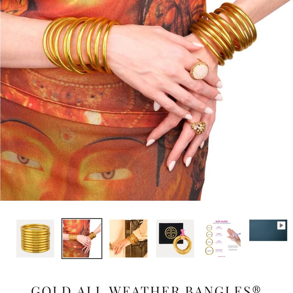 Gold All Weather Bangles